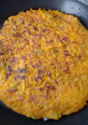 Una foto de Tortilla de zanahorias