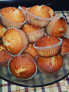 Una foto de Magdalenas con pepitas de chocolate