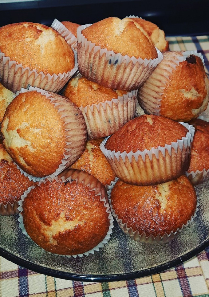 Una foto de Magdalenas con pepitas de chocolate
