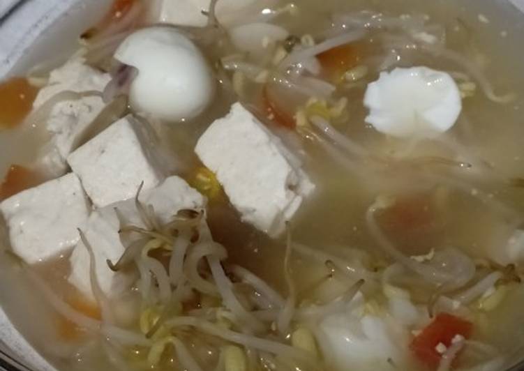 Cara Gampang Menyiapkan Sup tahu toge yang Lezat Sekali