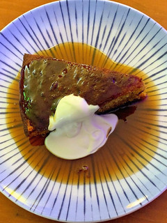 A picture of Sticky date pudding with butterscotch sauce.