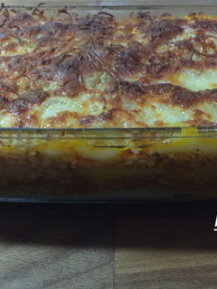 Foto principal de Pastel de patata con salsa boloñesa gratinado