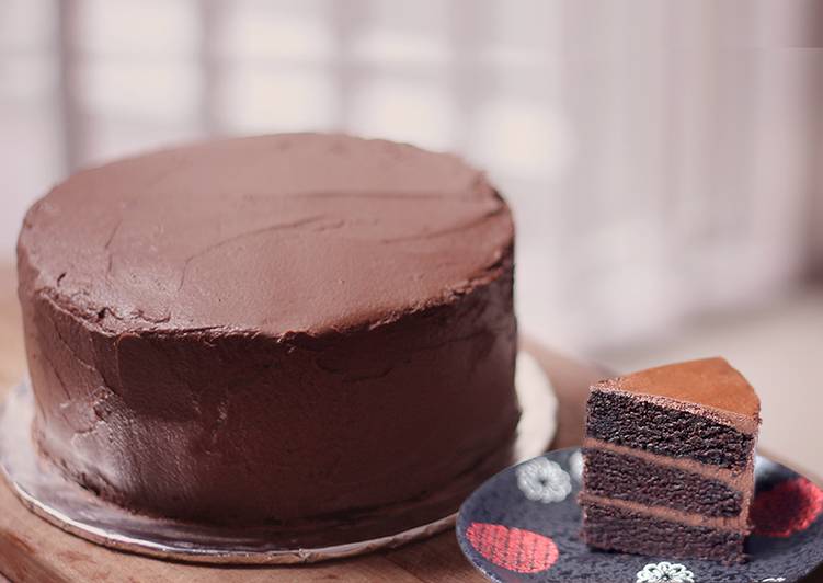 Resep Cake coklat chocolate cake oleh pufflova Cookpad