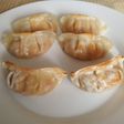 Gyozas de pollo congelada con salsa agridulce en sartén o Freidora de Aire