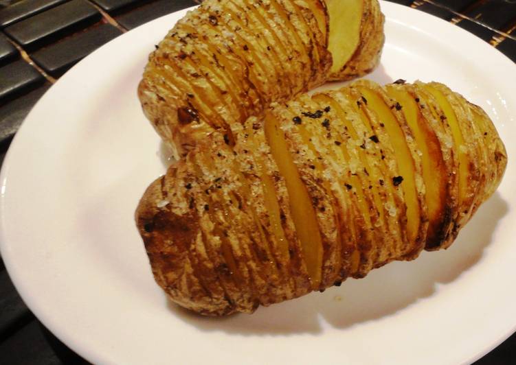 Steps to Prepare Super Quick Homemade Hasselback Potatoes