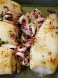 Calamares a la plancha con su aliño