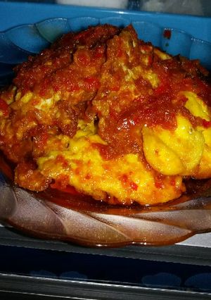 Foto resep Telor ceplok balado