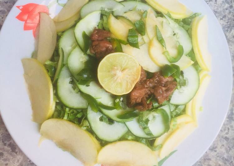 Guide to Make Chicken Apple salad in 10 Minutes for Young Wife