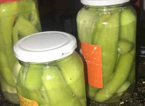 Una foto de Ajíes en conserva de vinagre