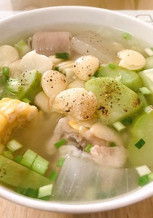 Hình của món Nha đam nấu canh.