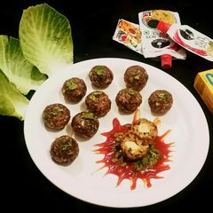A picture of No fry Veg Manchurian cheese Balls (appetizer/ starter).