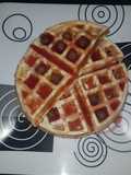 Wafler con crema de frutilla..🍓🍓