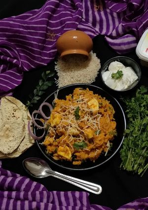 A picture of Creamy Paneer Makhani Rice (Leftover Rice).