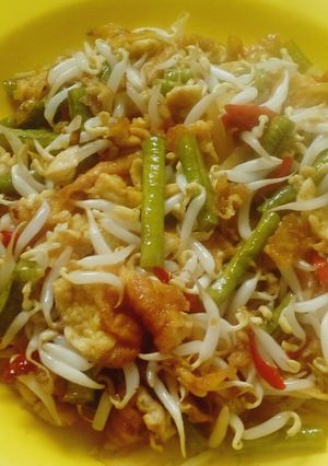 Foto resep Dadar Telur Cah Toge