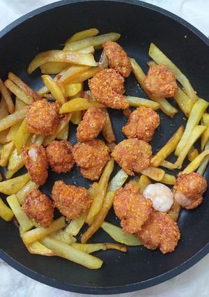 عکسی از دستور میگو پفکی 😋🤪