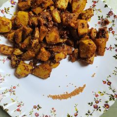 A picture of Arvi ki sukhi sabzi.