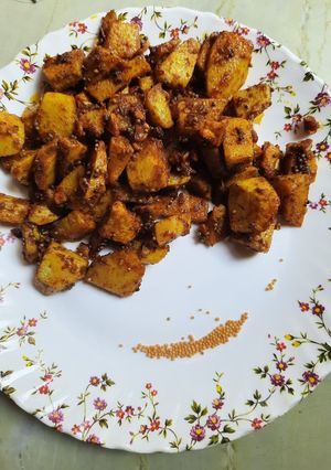 A picture of Arvi ki sukhi sabzi.
