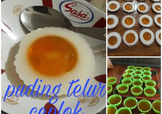 Puding telur ceplok