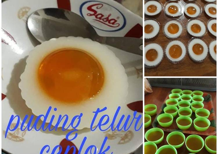 Puding telur ceplok