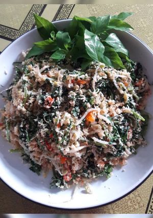Foto resep Orak arik urap pedes