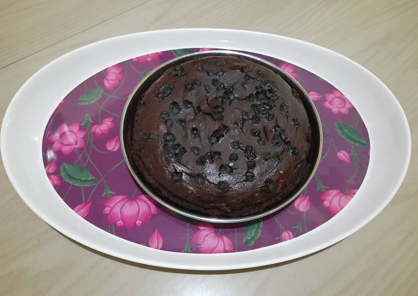 Banana walnut choco cakewithout oven
