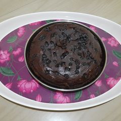 A picture of Banana walnut choco cakewithout oven.