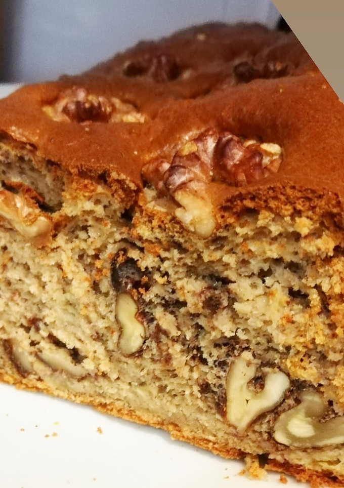 Una foto de Bizcocho de plátano y nueces