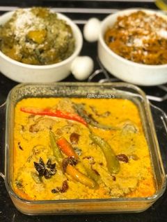 A picture of Bengali: Katla Macher Malai-Curry.
