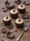 Recycled Chocolate Cups from Easter Eggs with Sugar-Free Mousse