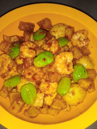 Easy Steps Make Recipes Sambel Goreng KuTeTaP (Kentang Udang TElur TAhu Pete😋) the Can Spoil the Tongue Tasty.