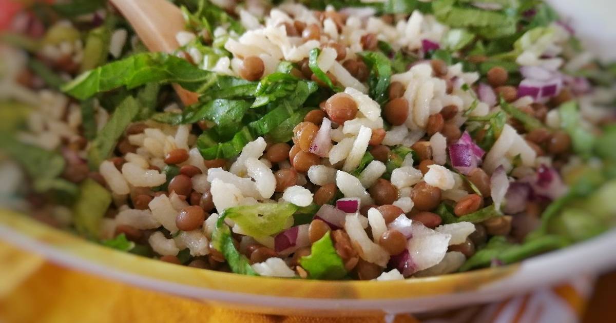 Arroz Con Lentejas Y Lechuga Receta De Bibi García Cookpad 9887