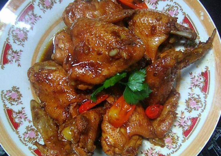 Resep Sayap Ayam bumbu kecap mudah🐓🐔, Anti Gagal