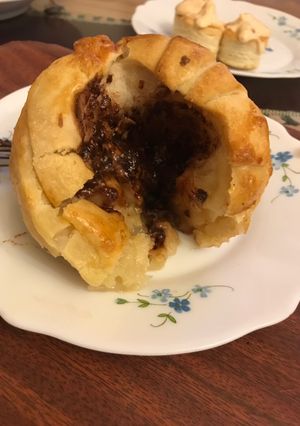 Una foto de Manzana rellena