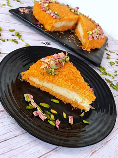 صورة لوصفة كنافة بالقشطة 🧡