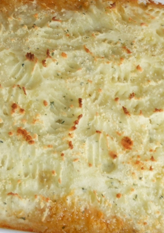 Una foto de Pastel de cordero y puré gratinado