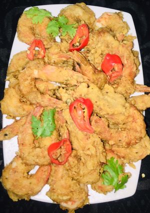 صورة لوصفة جمبري مقلي 😋😋😋😋