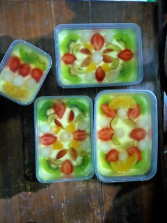 Foto resep Puding susu buah