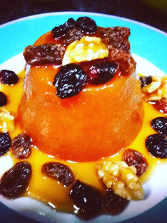 Una foto de Postre de caquis fácil