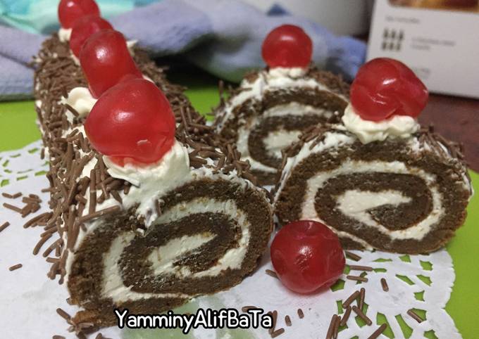 Bolu gulung coklat Lembut