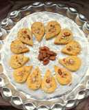 Eggless Almond and Custard powder cookies