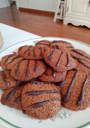Una foto de Galletas de jengibre con chocolate
