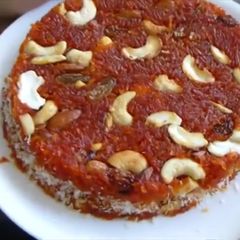 A picture of Gajar ka cake.
