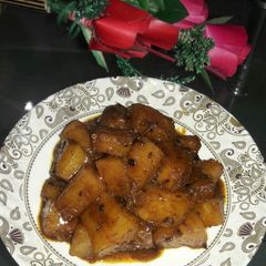 A picture of Sweet and tangy flavoured pumpkin dish.