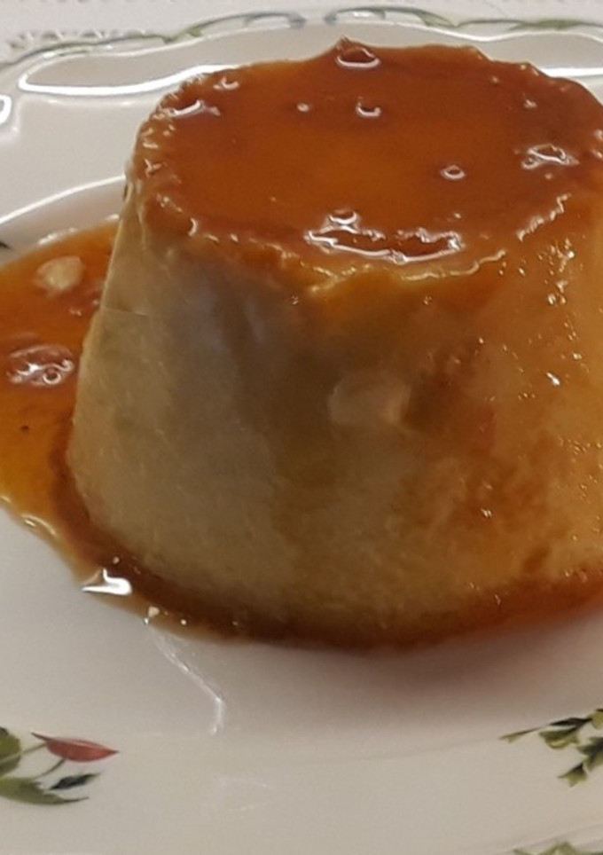 Una foto de Flan de huevo casero