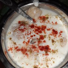 A picture of Dahi vada.