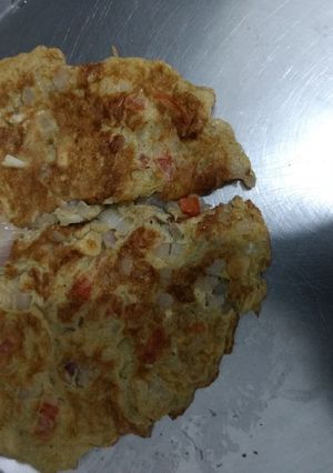 A picture of Masala omelette.