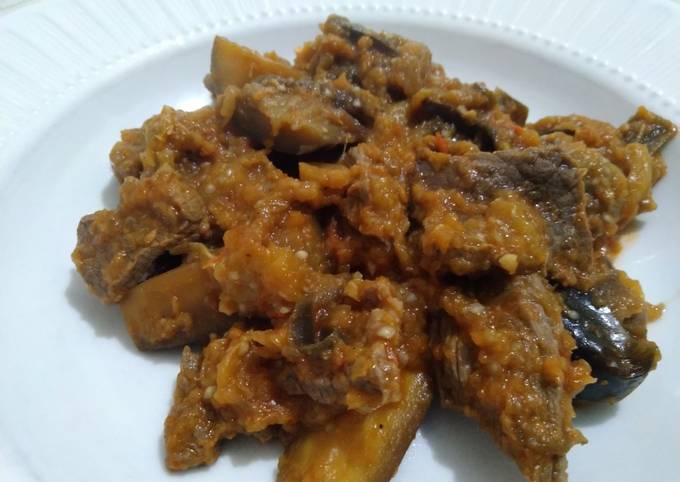 Terong Balado Daging Simple