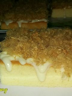 Hình của món Bánh bông lan chà bông (trứng muối).