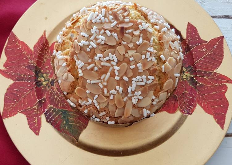 Panettone mandorlato con impasto semplice 🥧