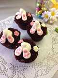Muffins al cioccolato con coniglietti